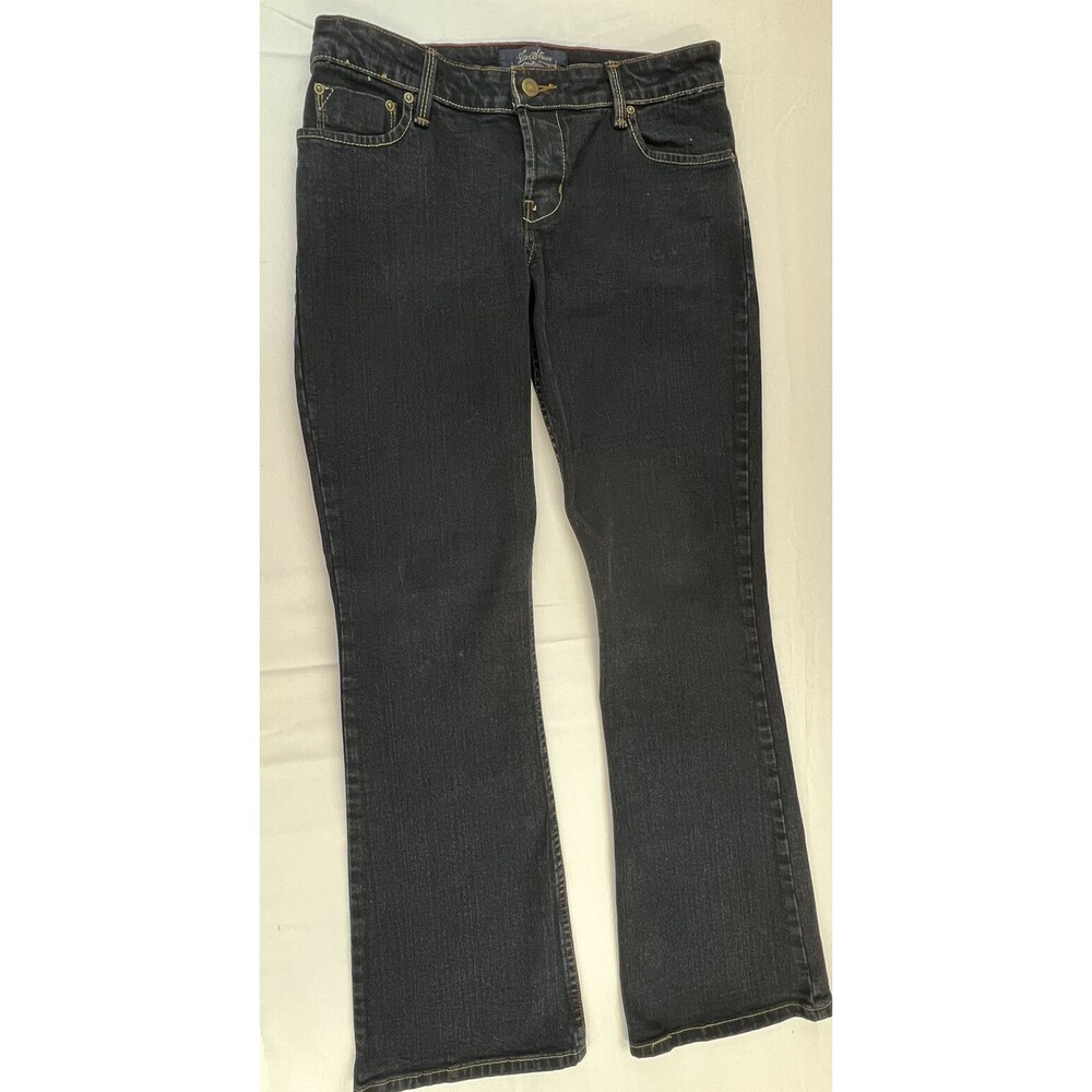 Levis Signature Juniors Dark Wash Low Rise Slim Bootcut Denim Blue Jeans Size 7